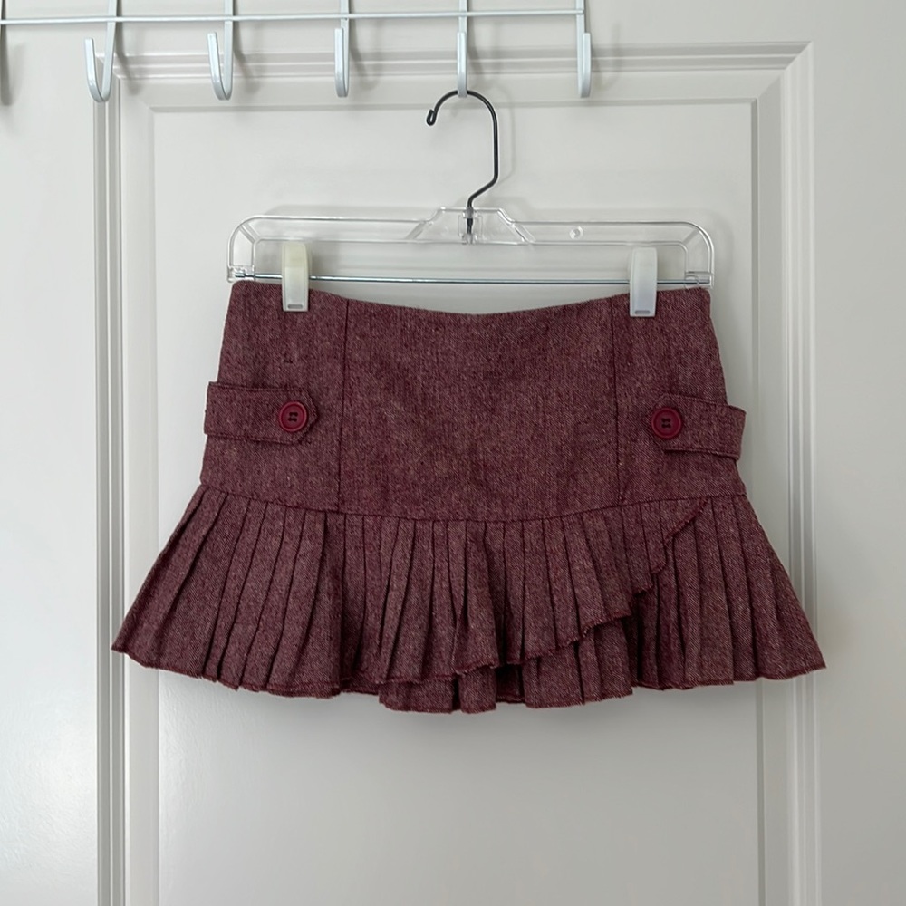 Pink Tweed Mini Skirt